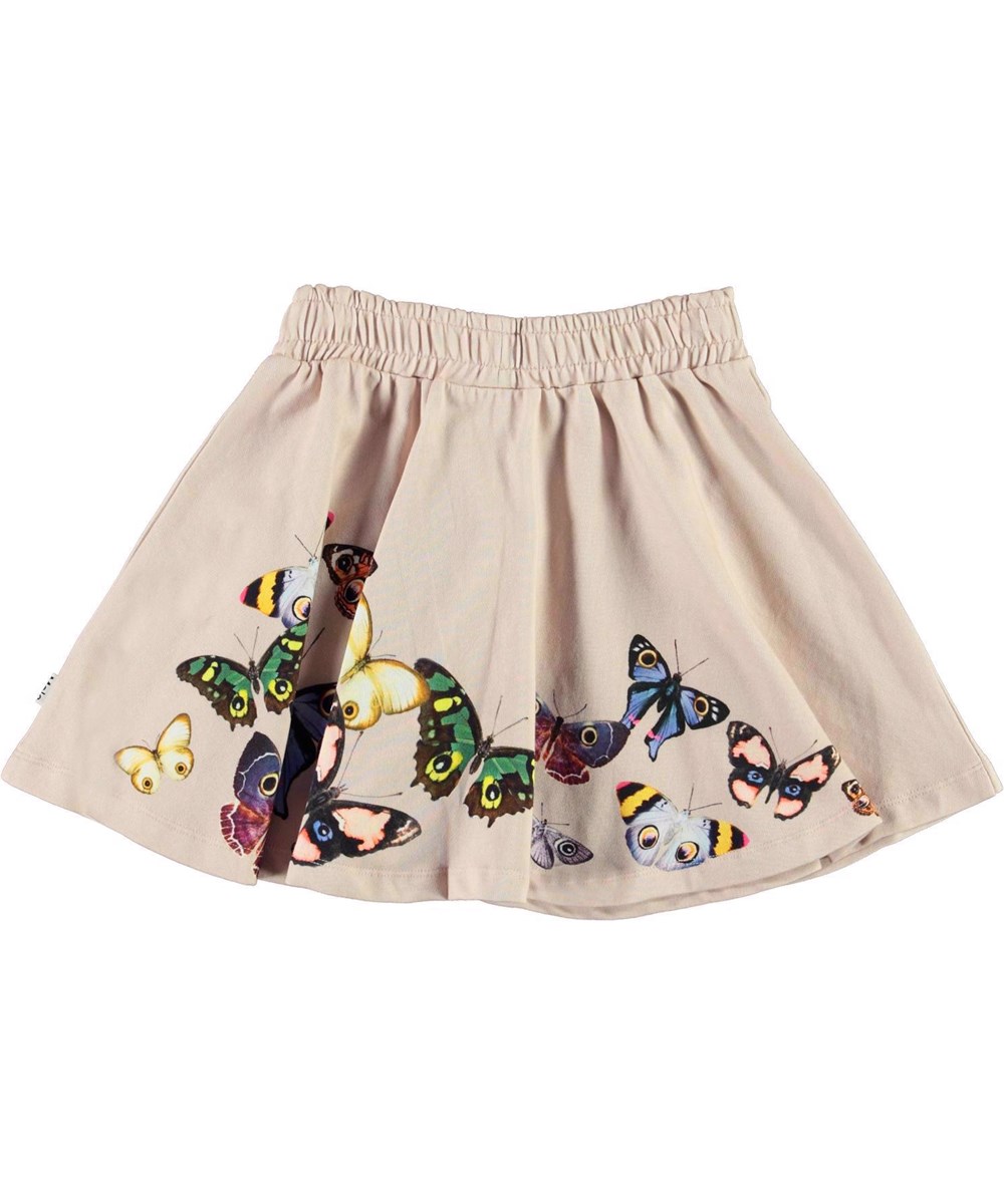 Barbera - In Flight - Rose organic skirt with butterflies