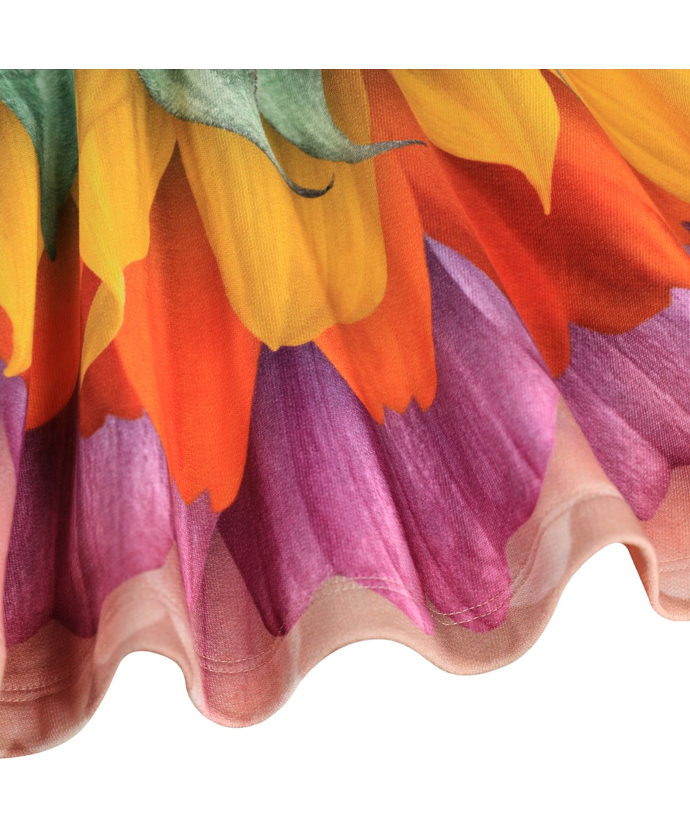 Barbera - Soft Petals - Multicoloured skirt for children made of organic cotton with a floral print