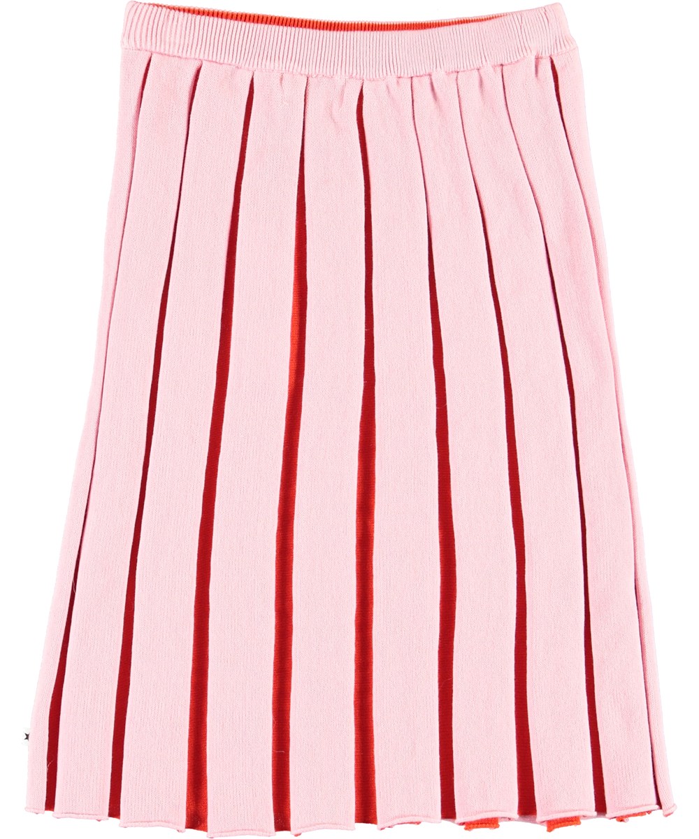 Barrie - Kawaii - Pink and red pleated skirt 