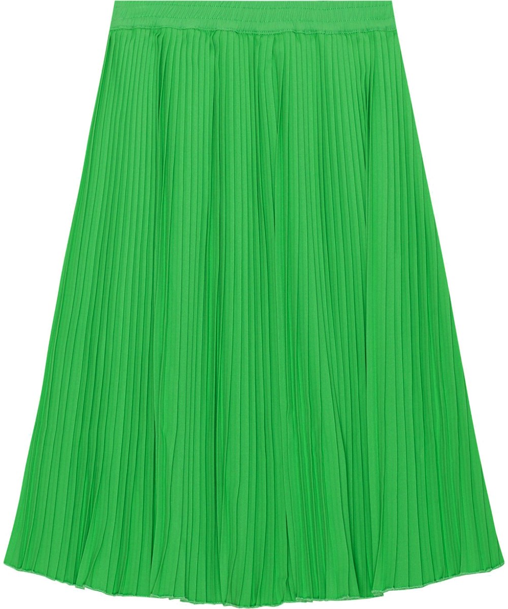 Becka - Classic Green - Green pleated skirt