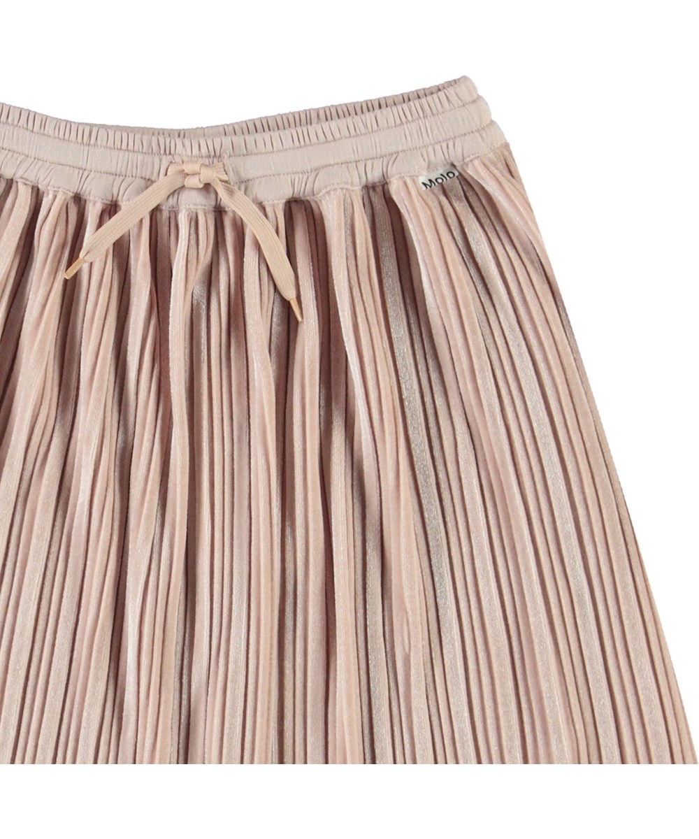 Becky - Cameo Rose - Pleated pink skirt with ties