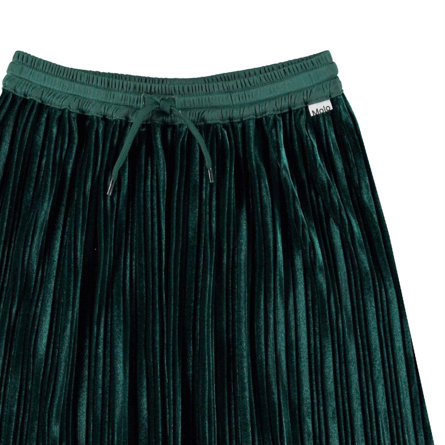 Becky - Jasper - Pleated green skirt with ties - Molo