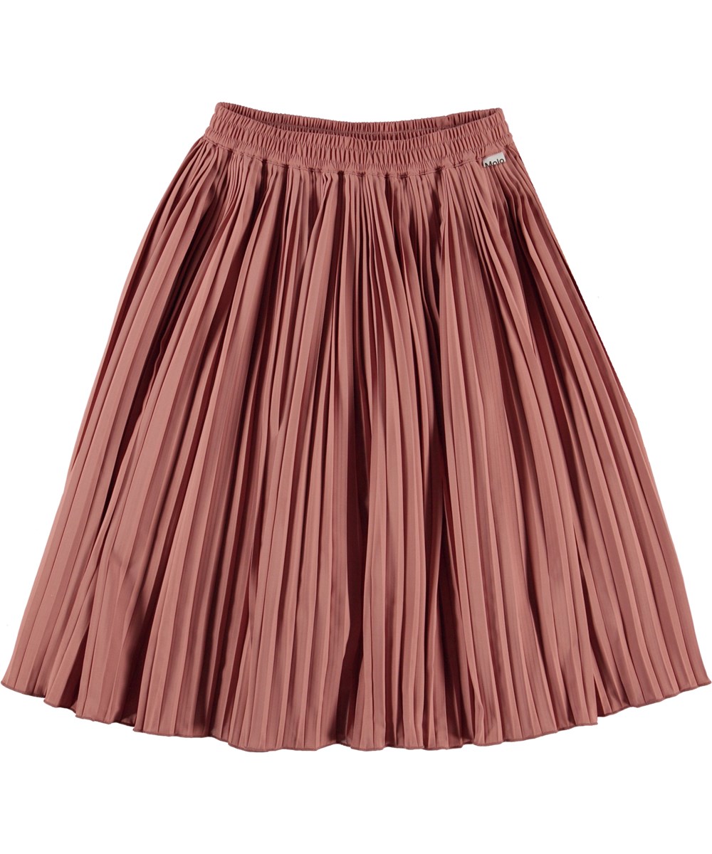 Becky - Muted Rose - Pleated skirt in dusty rose