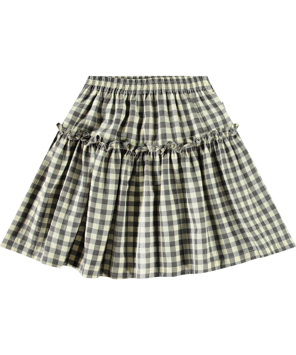 Bel - Sun Check - Skirt in check with ruffle edge for children.