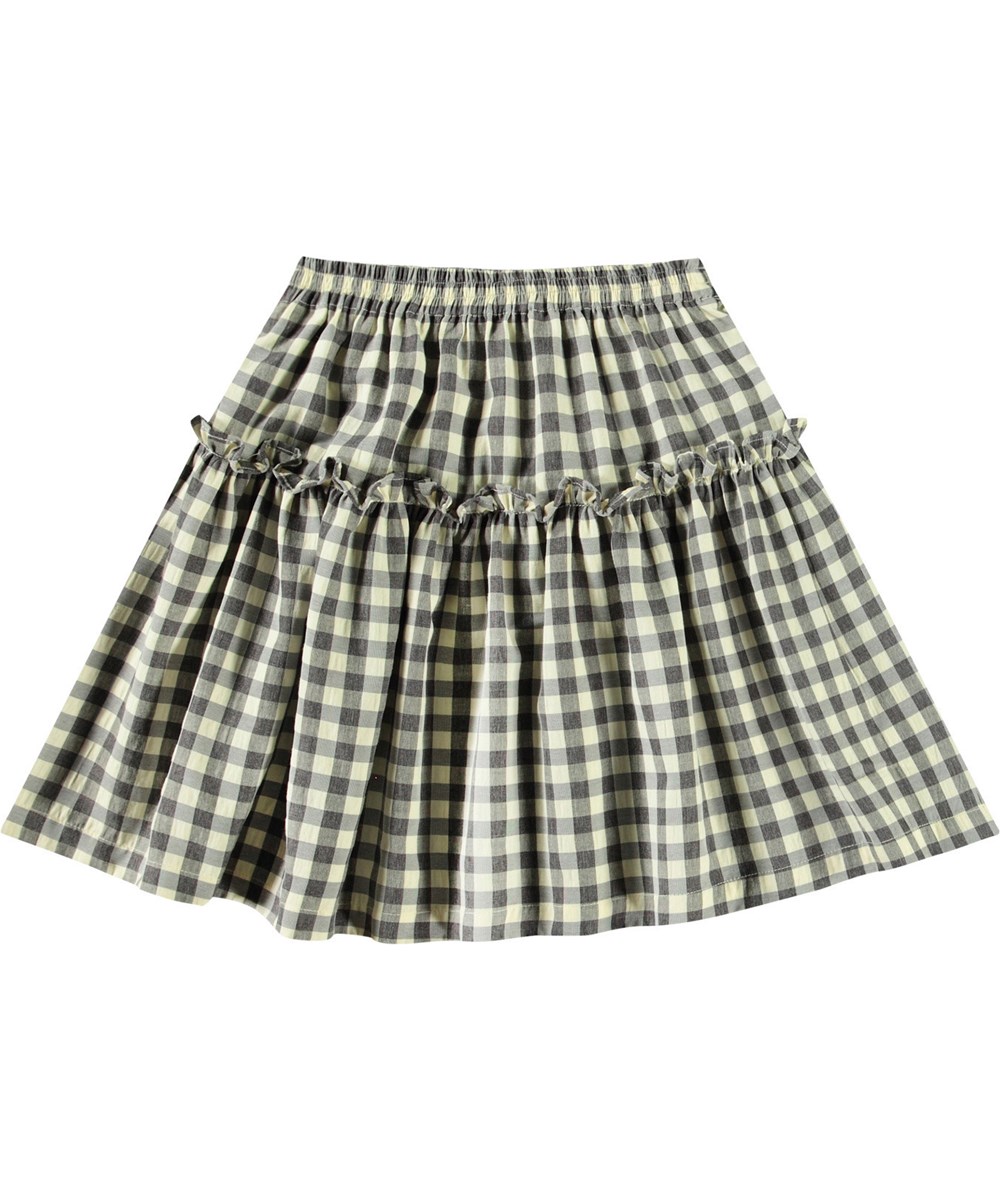 Bel - Sun Check - Skirt in check with ruffle edge for children.