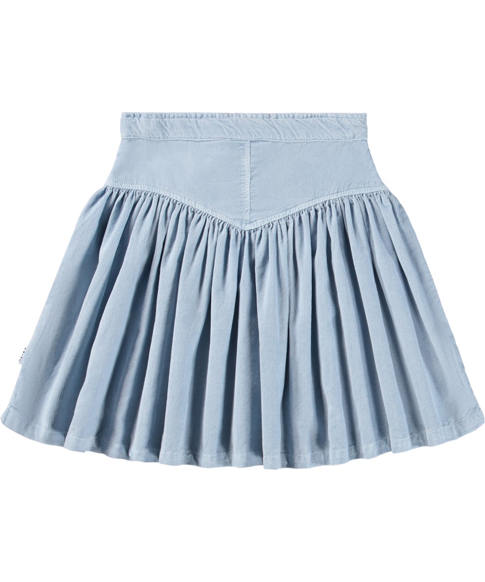 Birdie - Blue Moon - Nice light blue skirt for children made of organic cotton velvet