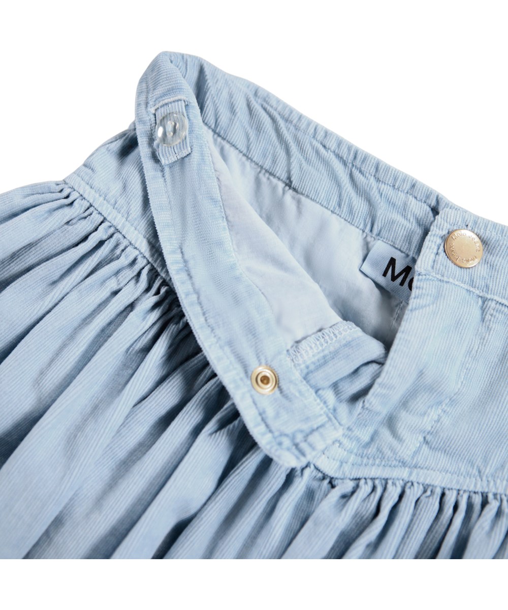 Birdie - Blue Moon - Nice light blue skirt for children made of organic cotton velvet