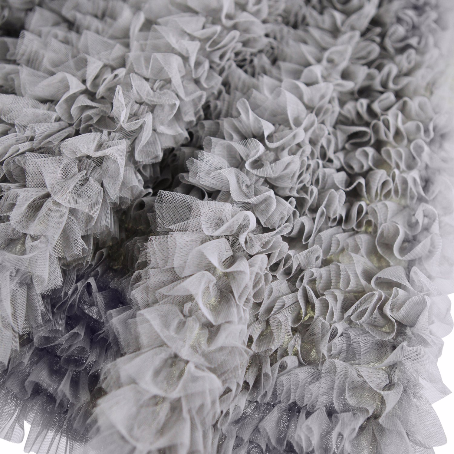 Bliss - Grey Flannel - Grey voluminous tulle skirt for
