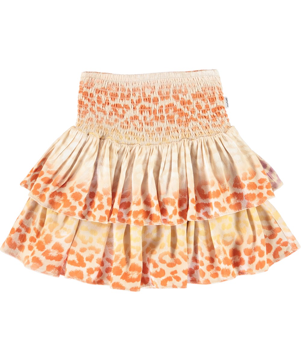 Bolata - Starlight Jaguar - Leopard print skirt in two layers 