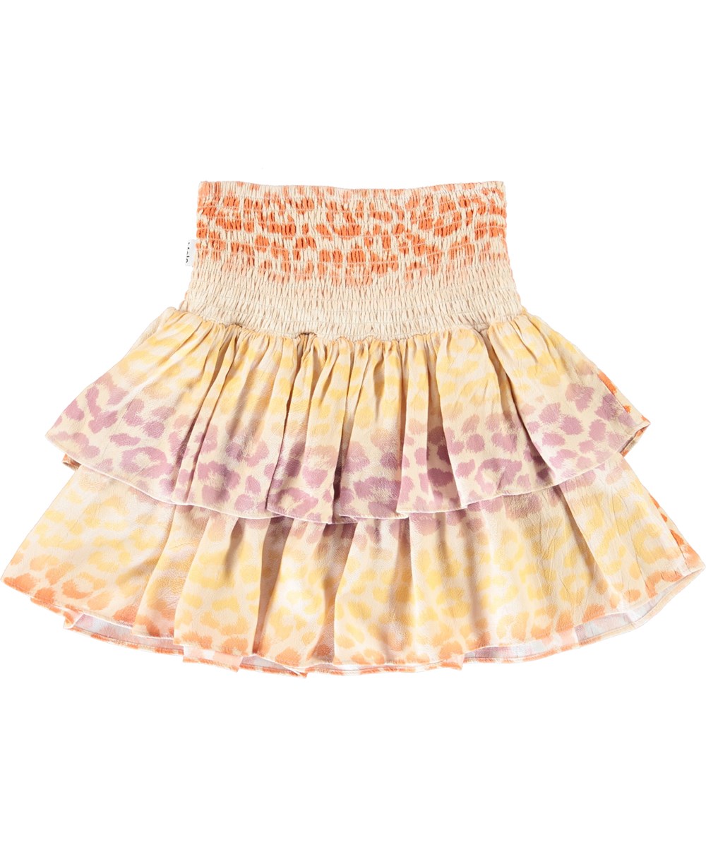 Bolata - Starlight Jaguar - Leopard print skirt in two layers 