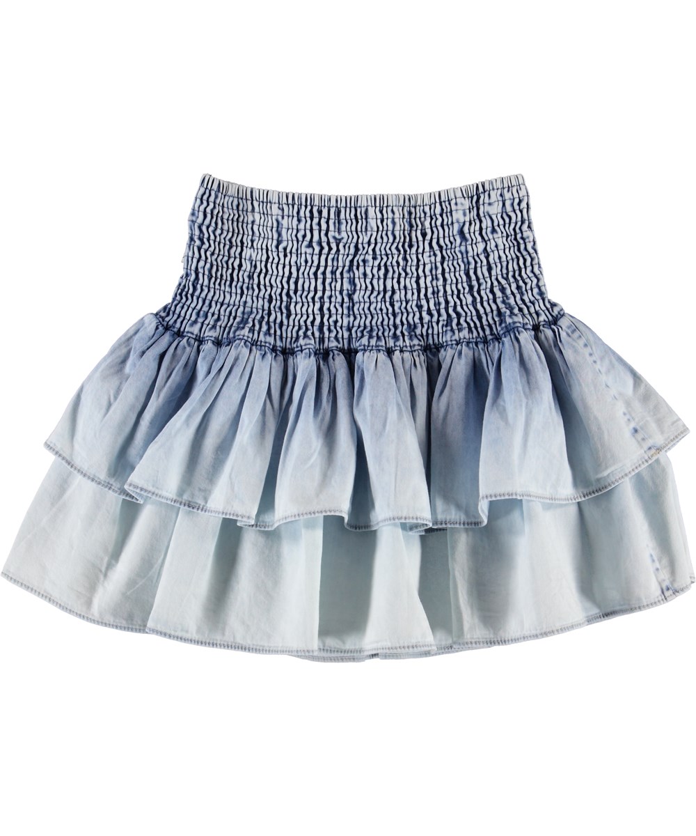 Bonita - Denim Bleached - Faded denim skirt