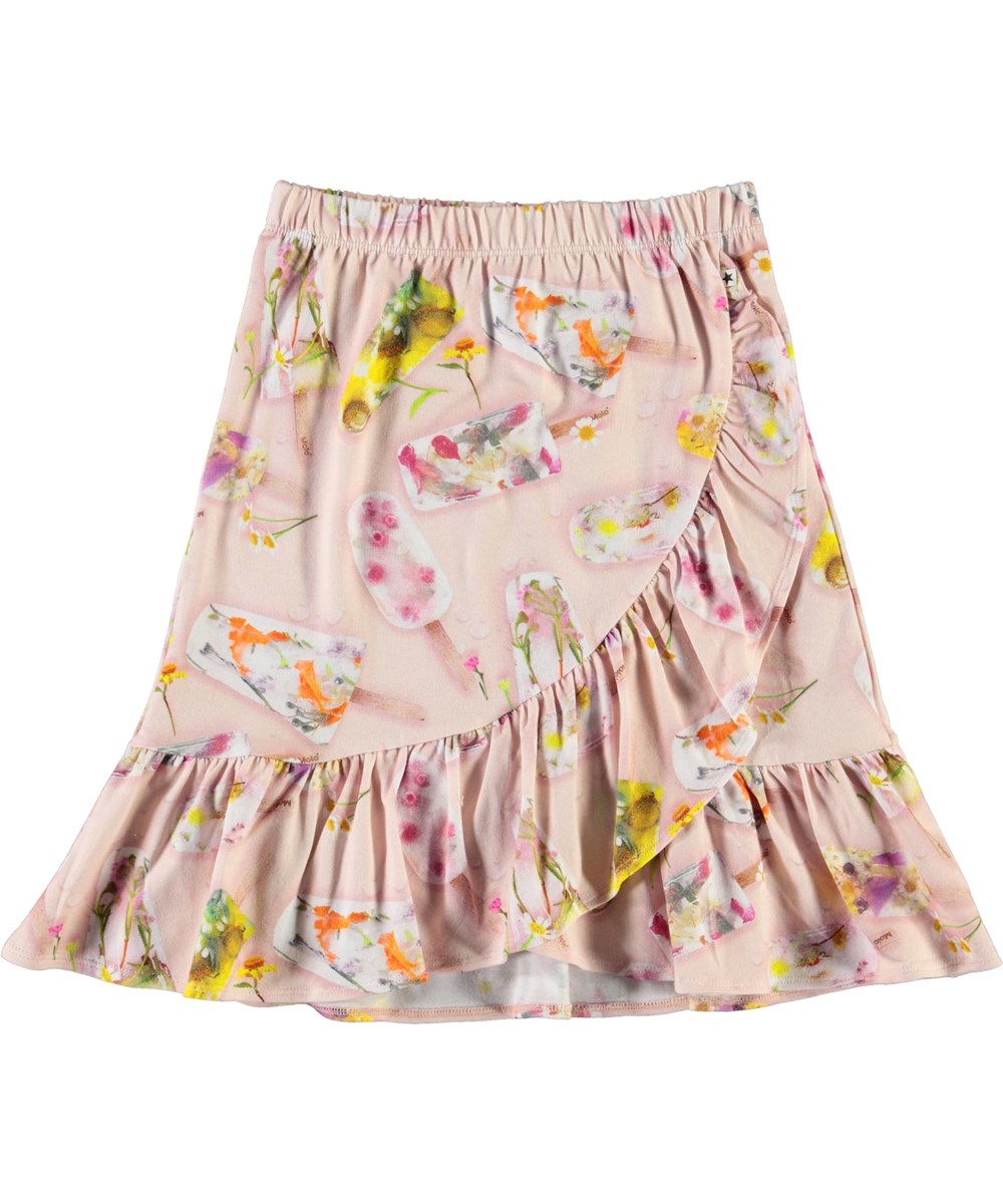 Bradie - Ice Lollies - Organic wrap-around skirt with ice cream 