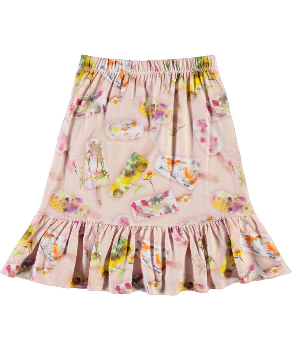 Bradie - Ice Lollies - Organic wrap-around skirt with ice cream 