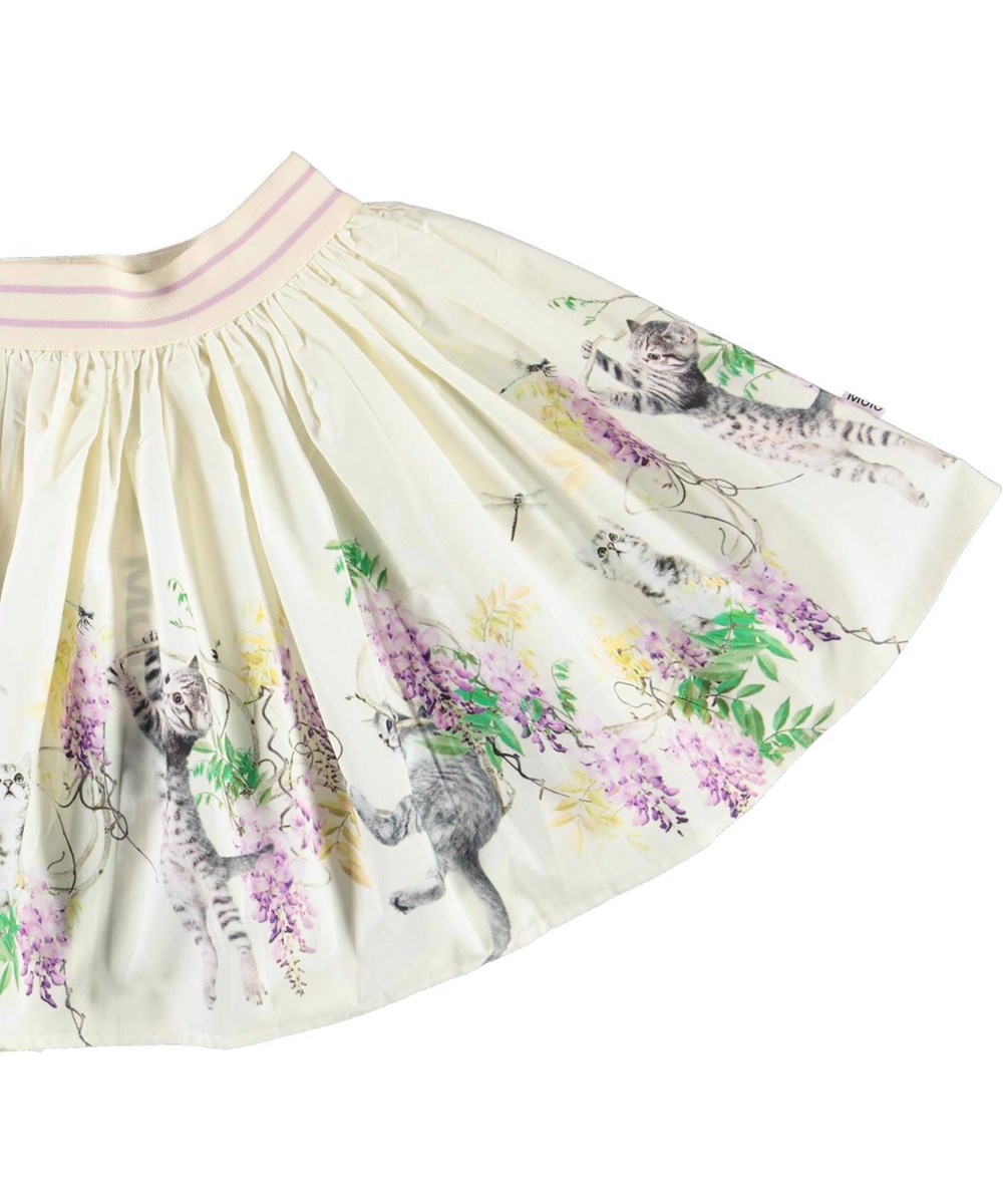 Brenda - Kitten Play - Organic cotton skirt with cats 