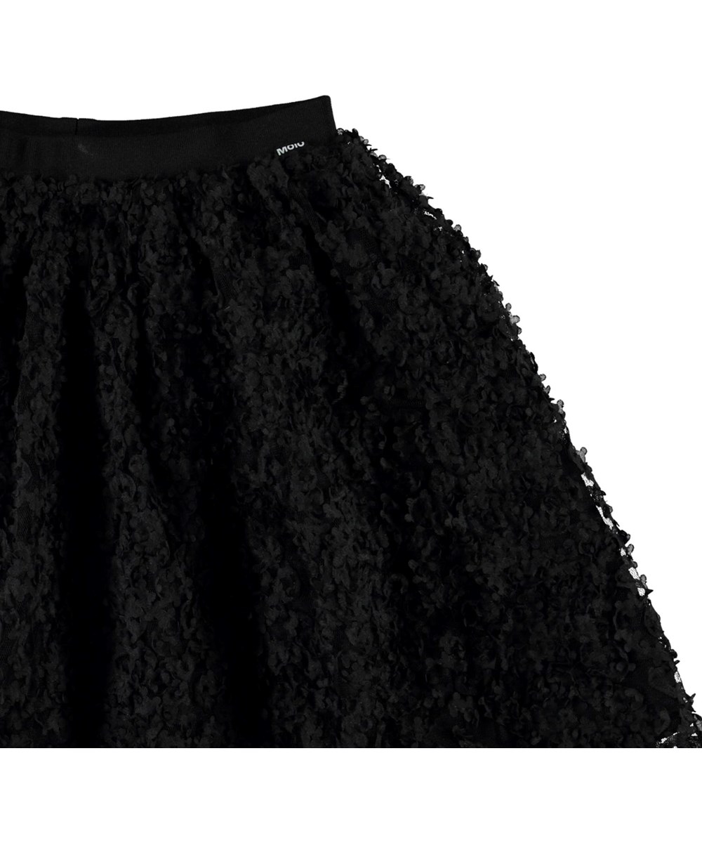 Brook - Black - Black skirt with flowers