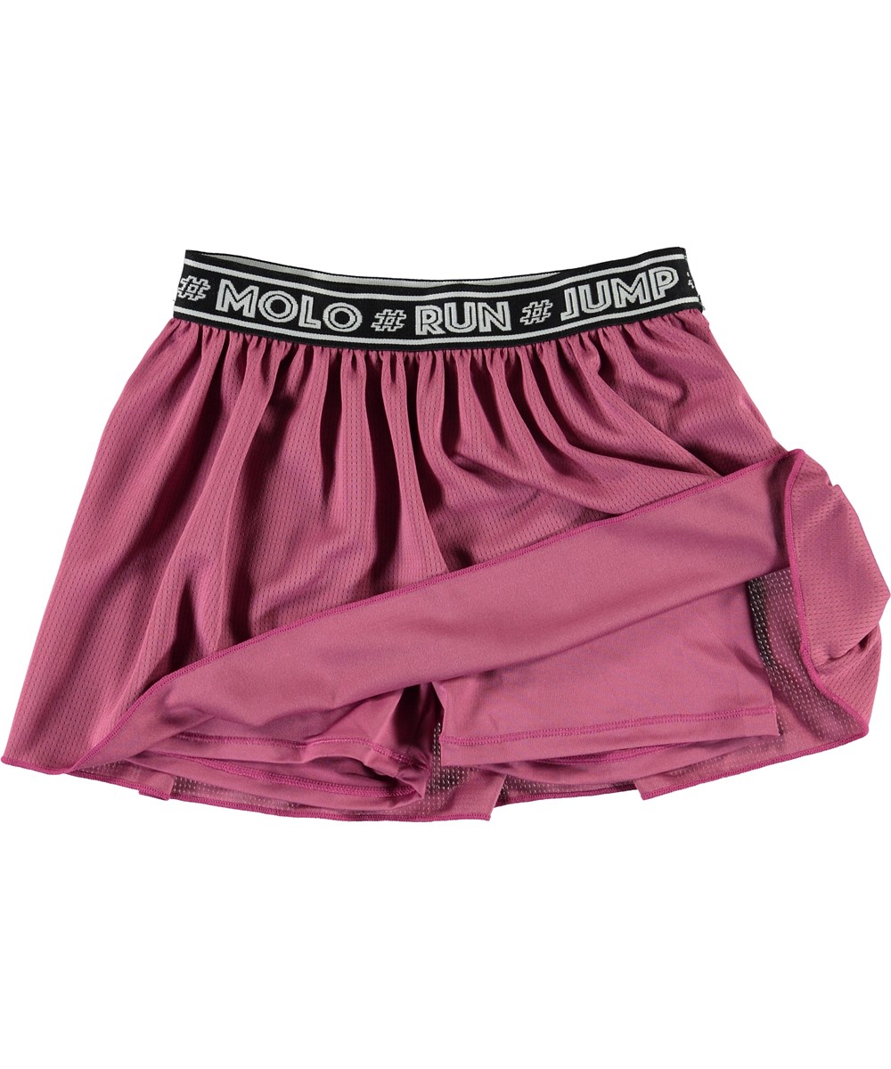 Ola - Red Violet - Pink sport skirt with shorts