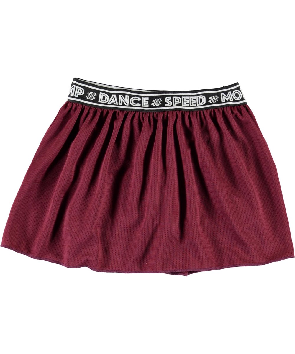 Ola - Sumak - Dark red sports skirt with shorts