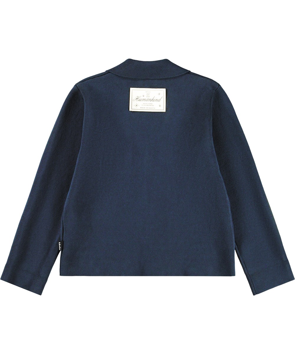 Gabriela - Galaxy Blue - Lovely blue cardigan jacket for children made of organic cotton.