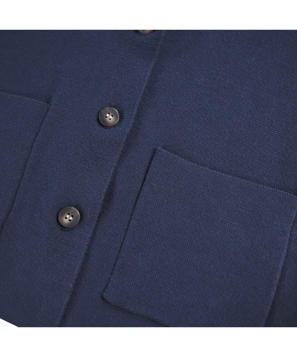 Gabriela - Galaxy Blue - Lovely blue cardigan jacket for children made of organic cotton.