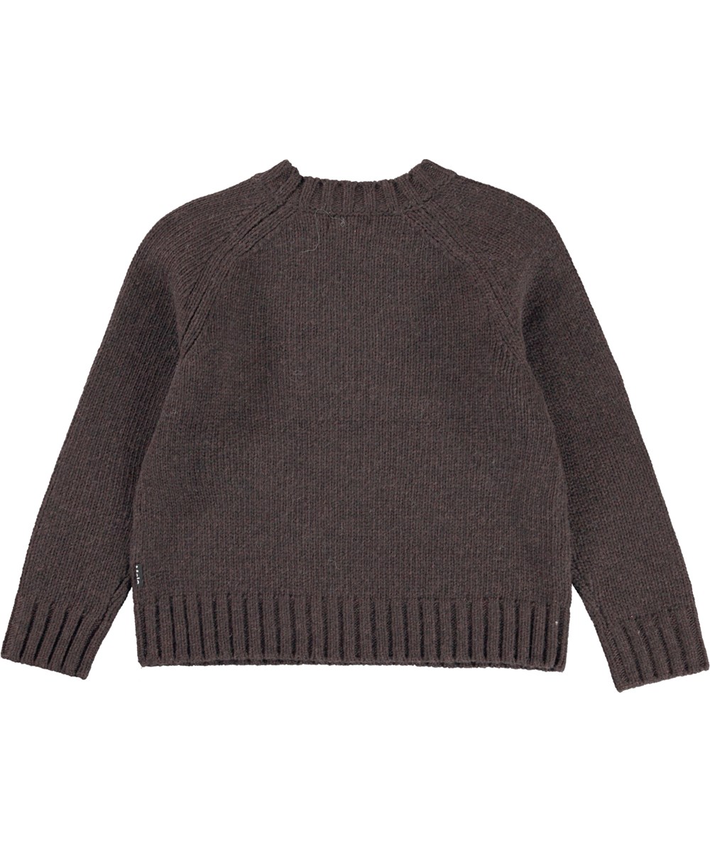 Gaia - My Horse - Dark brown knit top with horse 