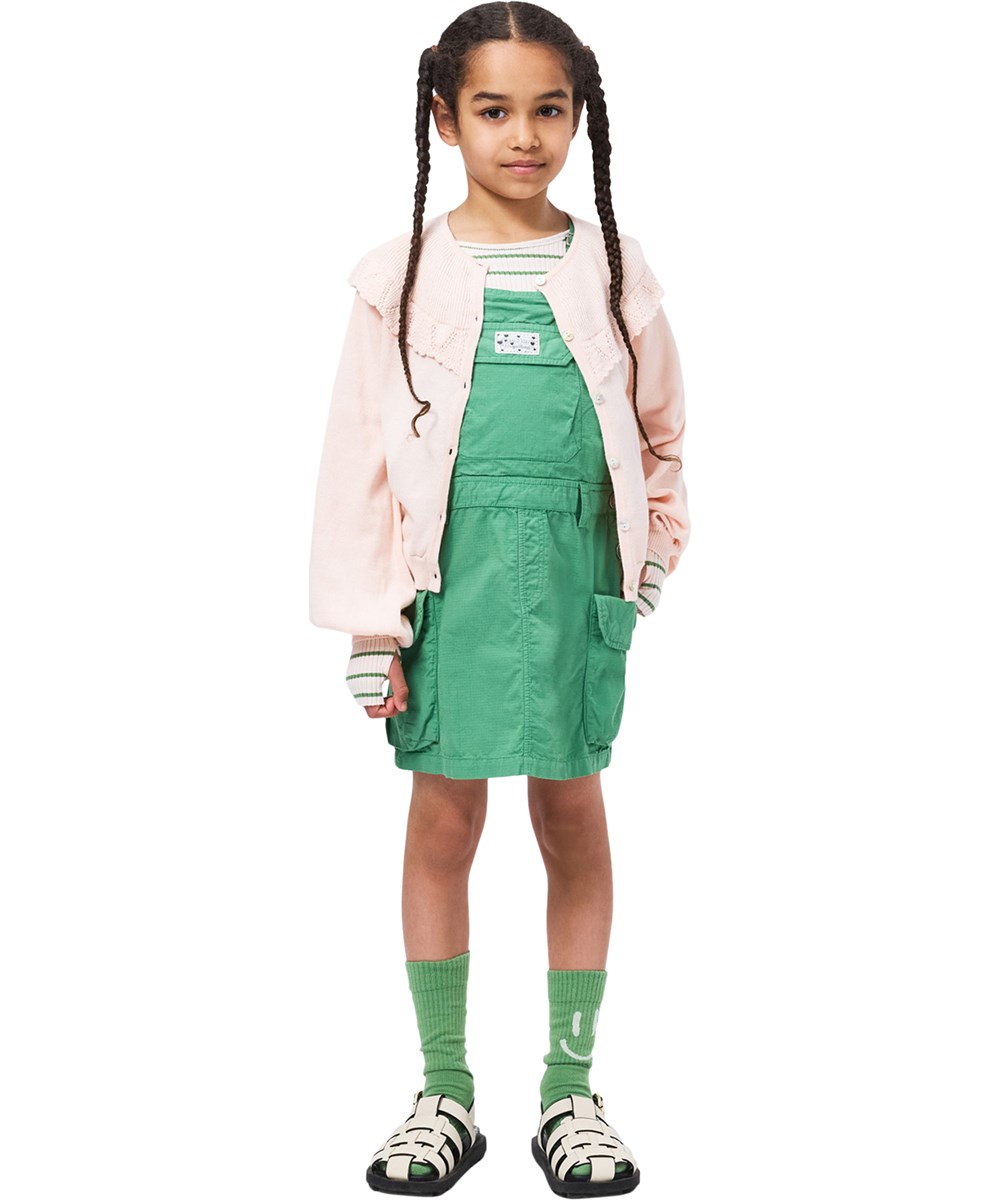 Gemeni - Cloud Pink - Light pink knitted cardigan for children made of organic cotton 