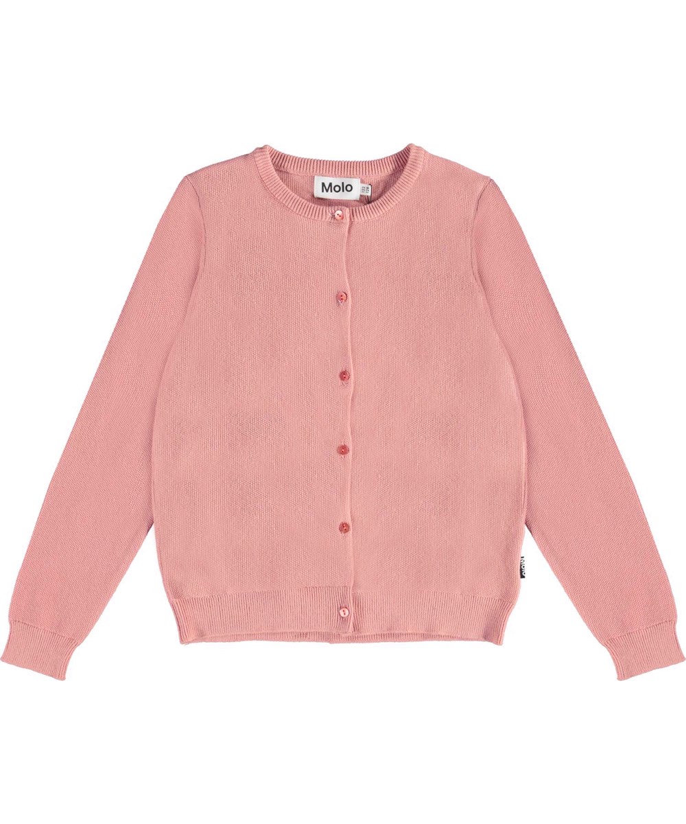 Georgina - Rosewater - Rose organic knit cardigan