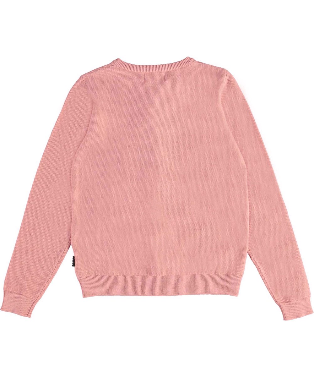 Georgina - Rosewater - Rose organic knit cardigan