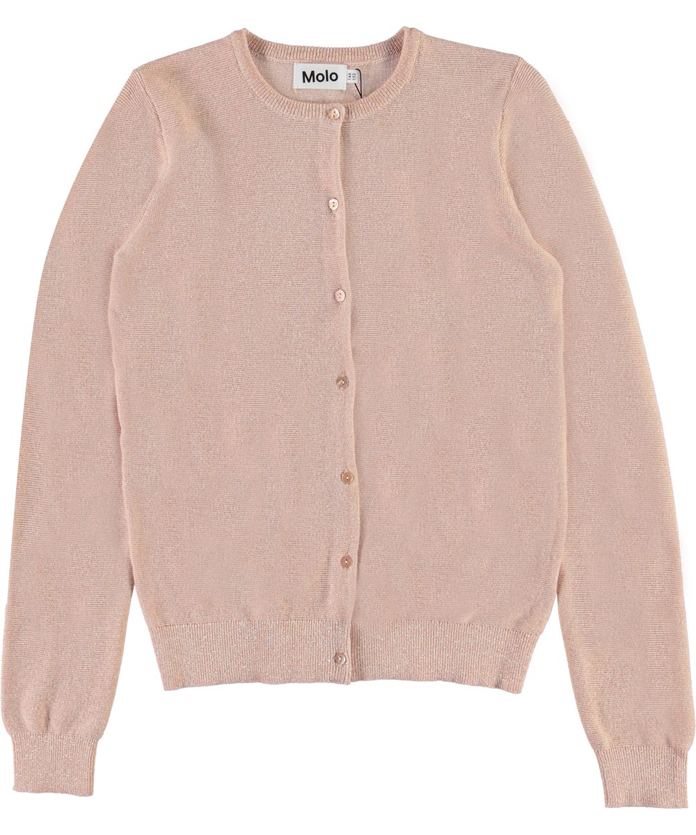 Powder Rose cardigan with glitter Molo