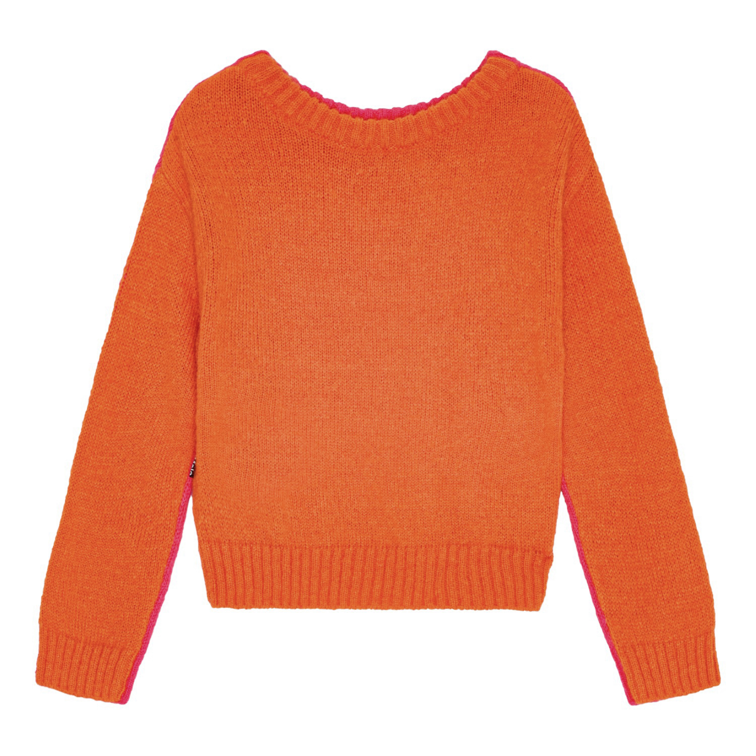 【THE MOZZ】Roden Reversible Jumper Giada - Shocking Fiery - Reversible pink and orange alpaca