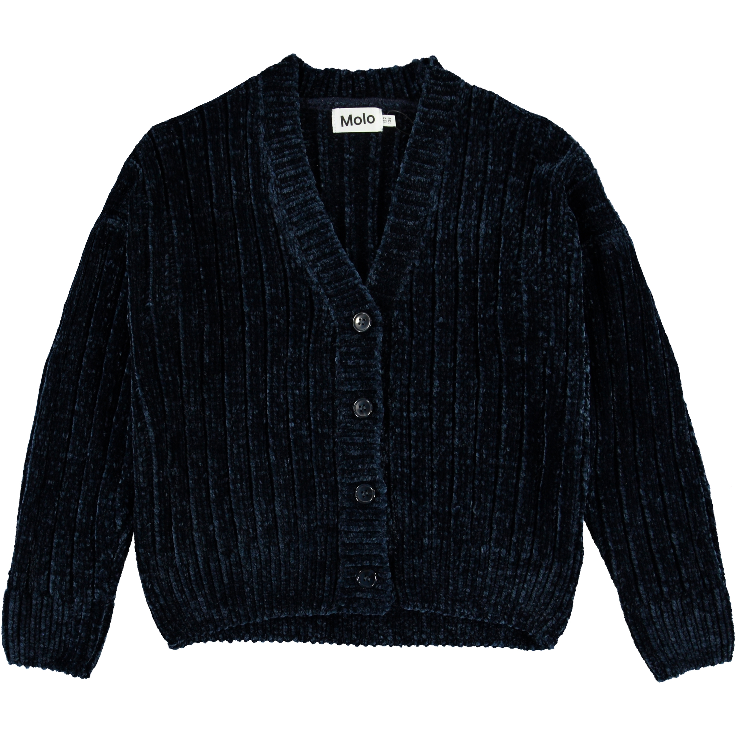 chenille knit cardigan