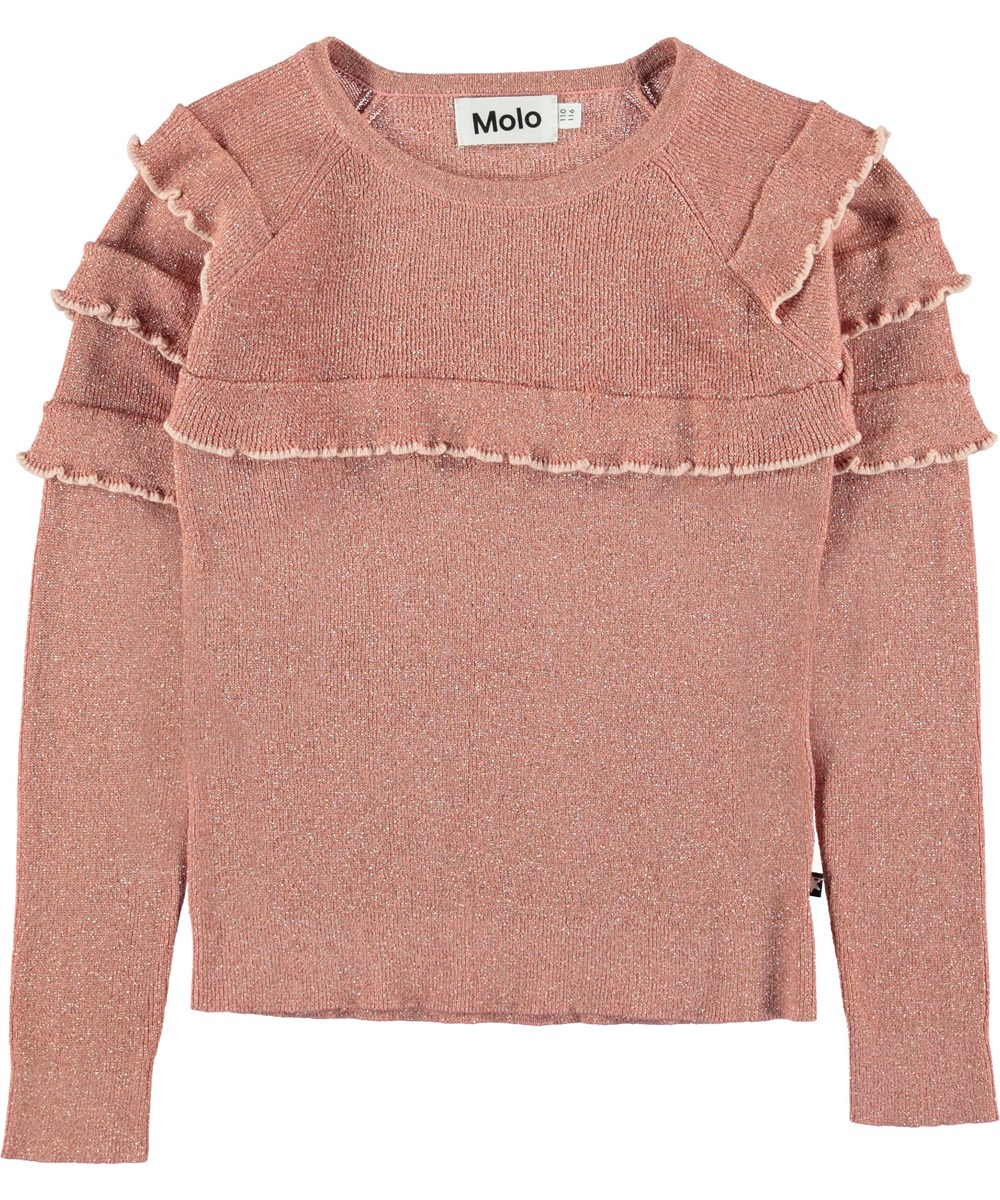 Gilah - Rosewater - Rose glitter top.