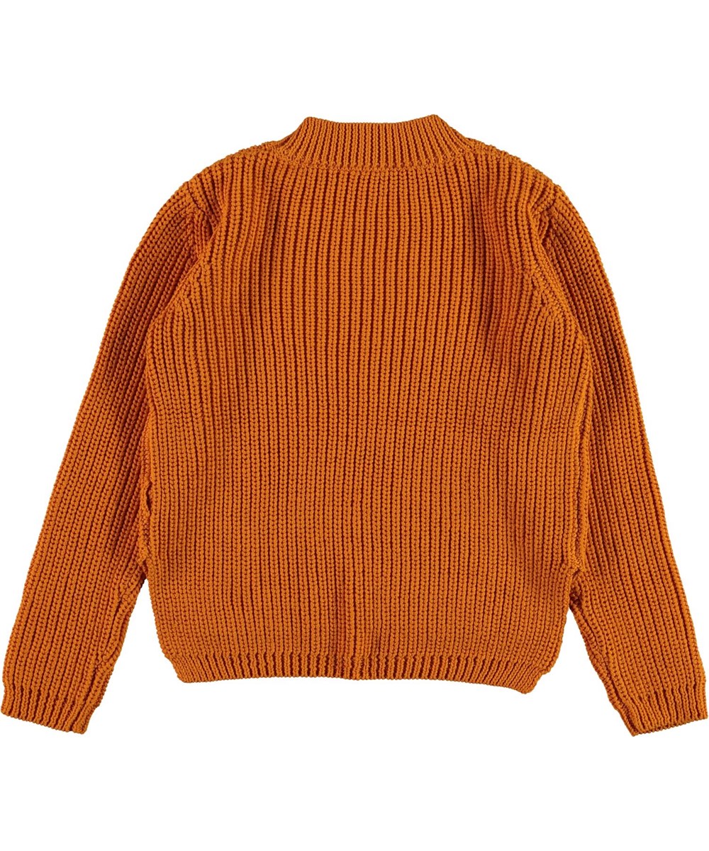 Gillis - Autumn - Brown organic knit top