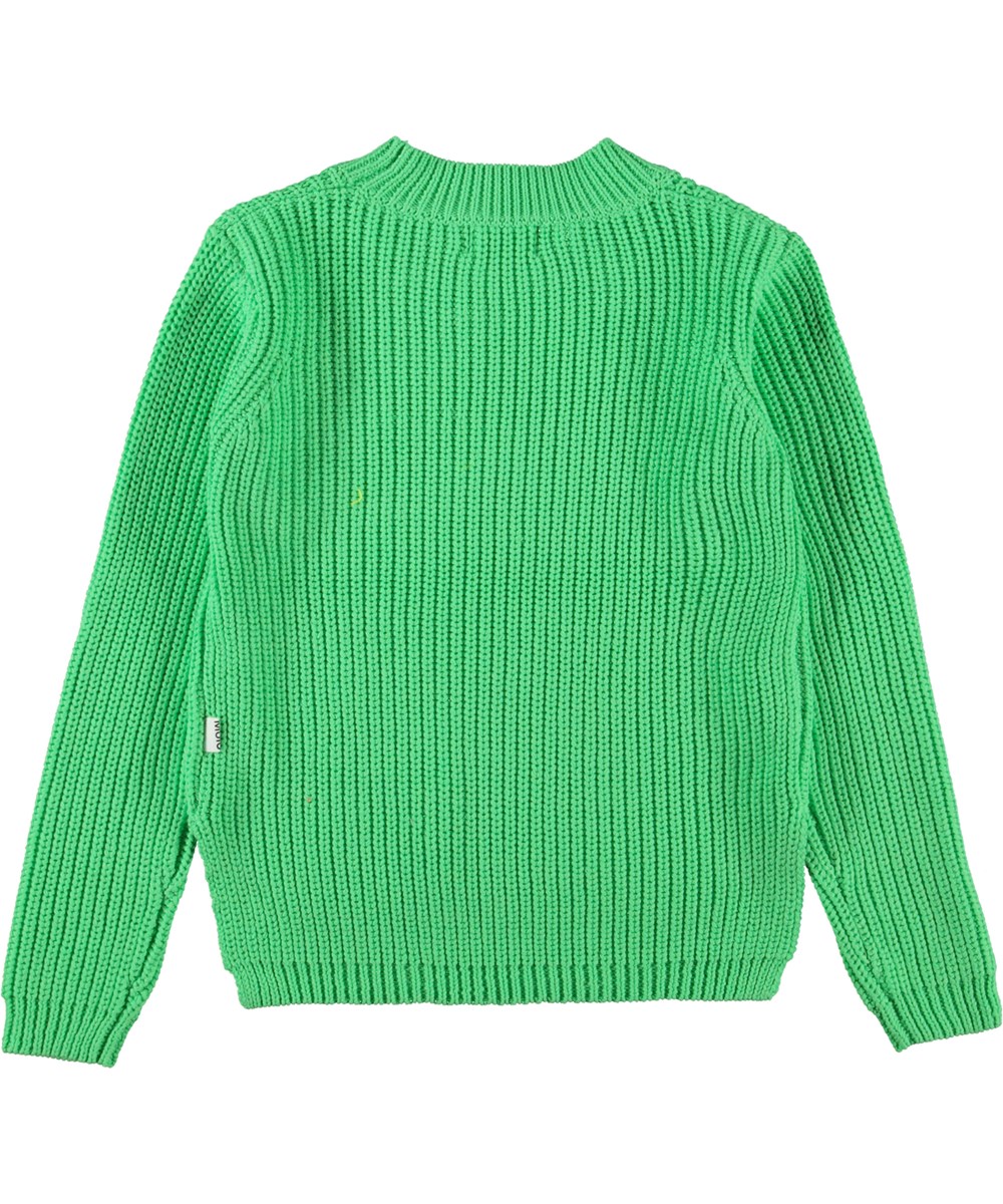 Gillis - Crisp Green - Green cotton jumper