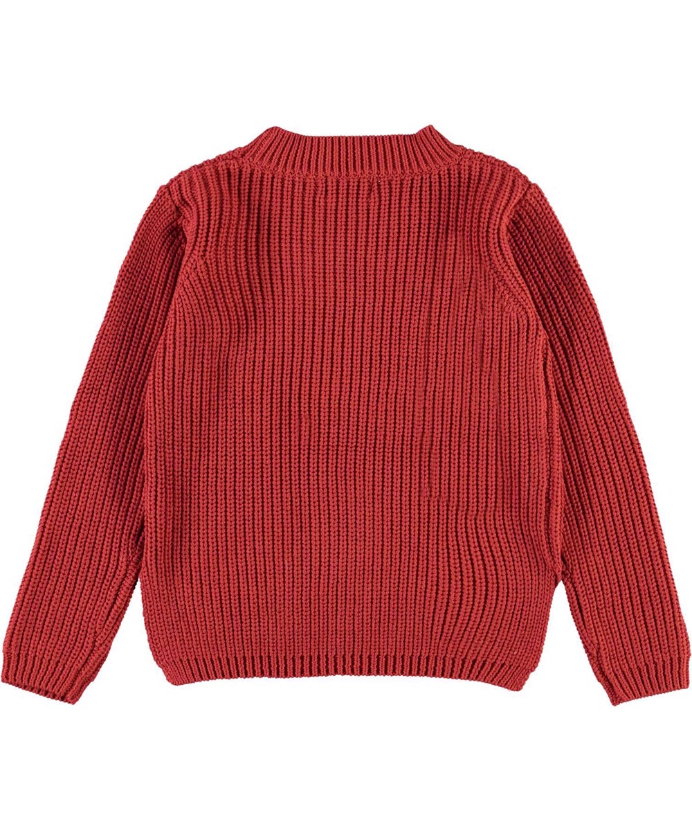 Gillis - Dried Chili - Dark red organic cotton knit