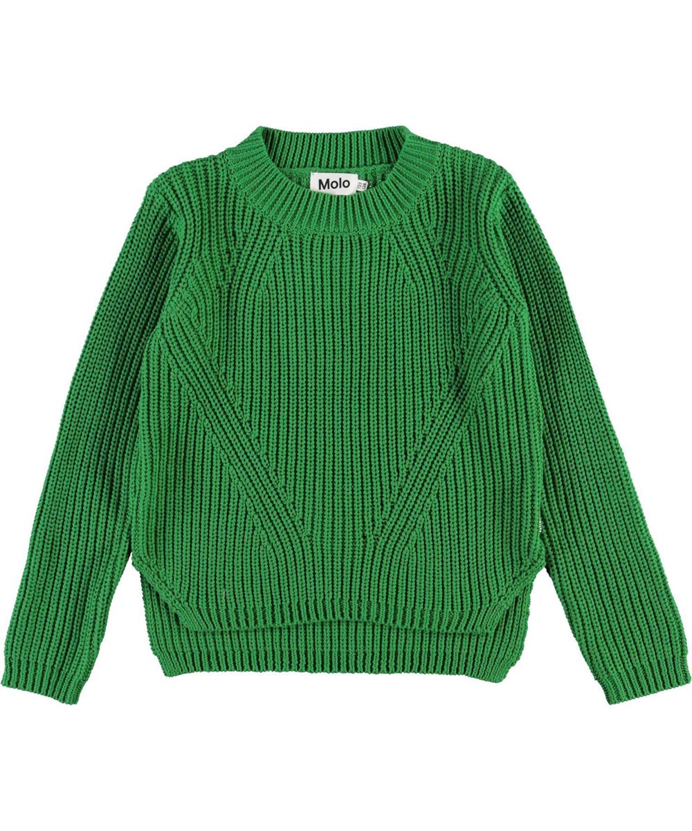 Gillis - Green Bee - Green organic cotton knit 