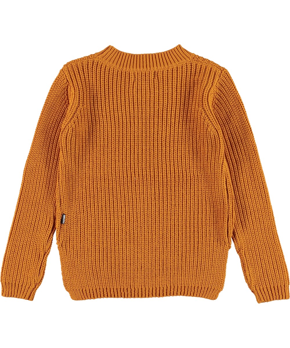 Gillis - Old Gold - Orange cotton knit top