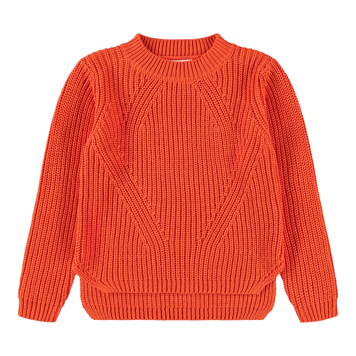 Gillis - Rising Sun - Orange long-sleeved knitted sweater