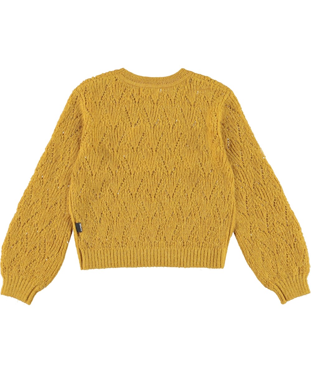 Ginger - Burnt Blaze - Yellow knit top