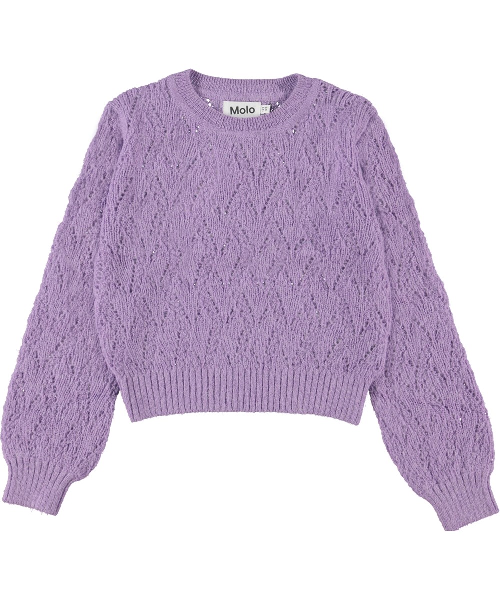 Ginger - Nebula - Purple knit jumper
