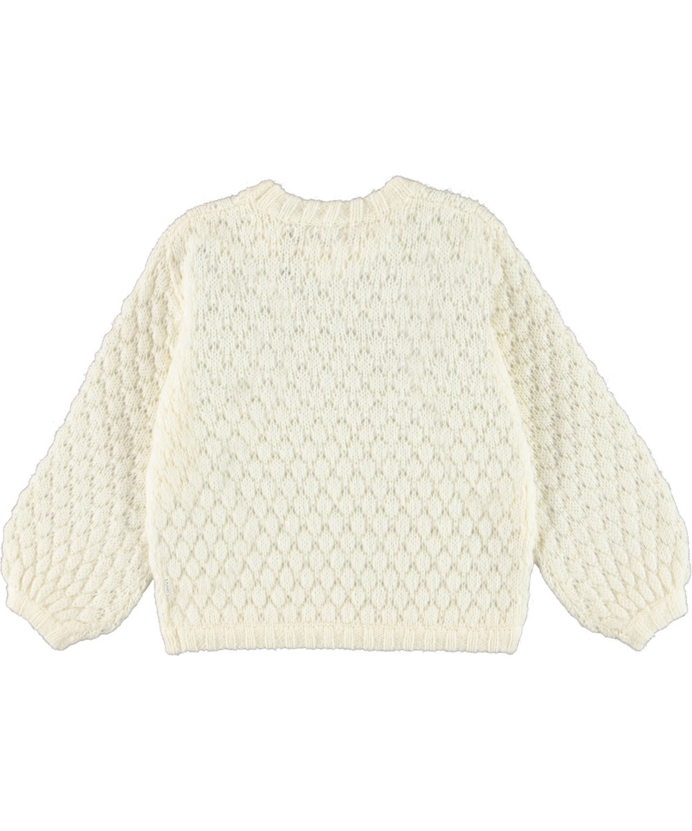Gulia - Pearled Ivory - Light coloured knit top
