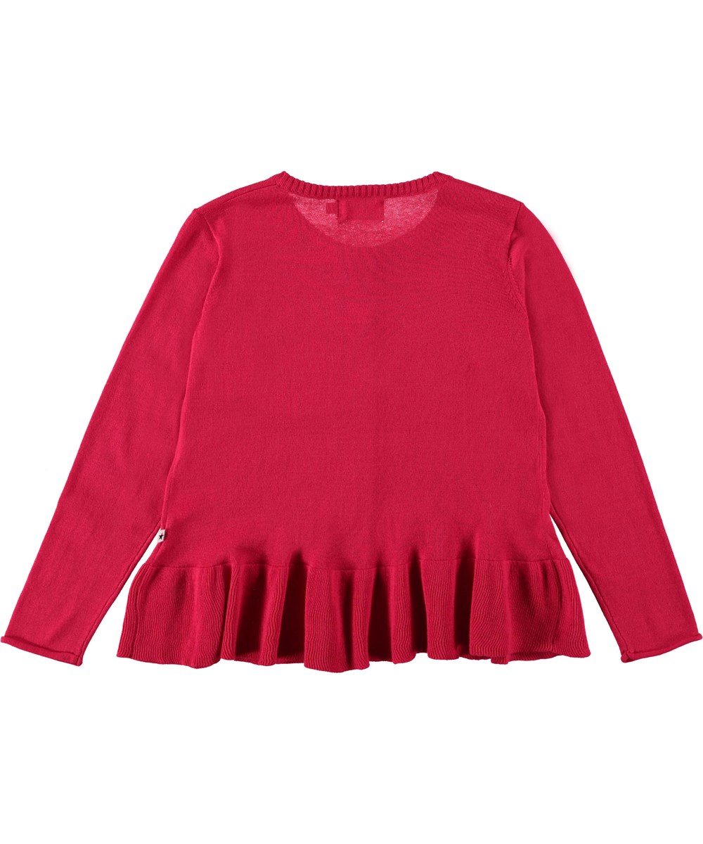 Gulia - Raspberry Kick - Cardigan with peplum.