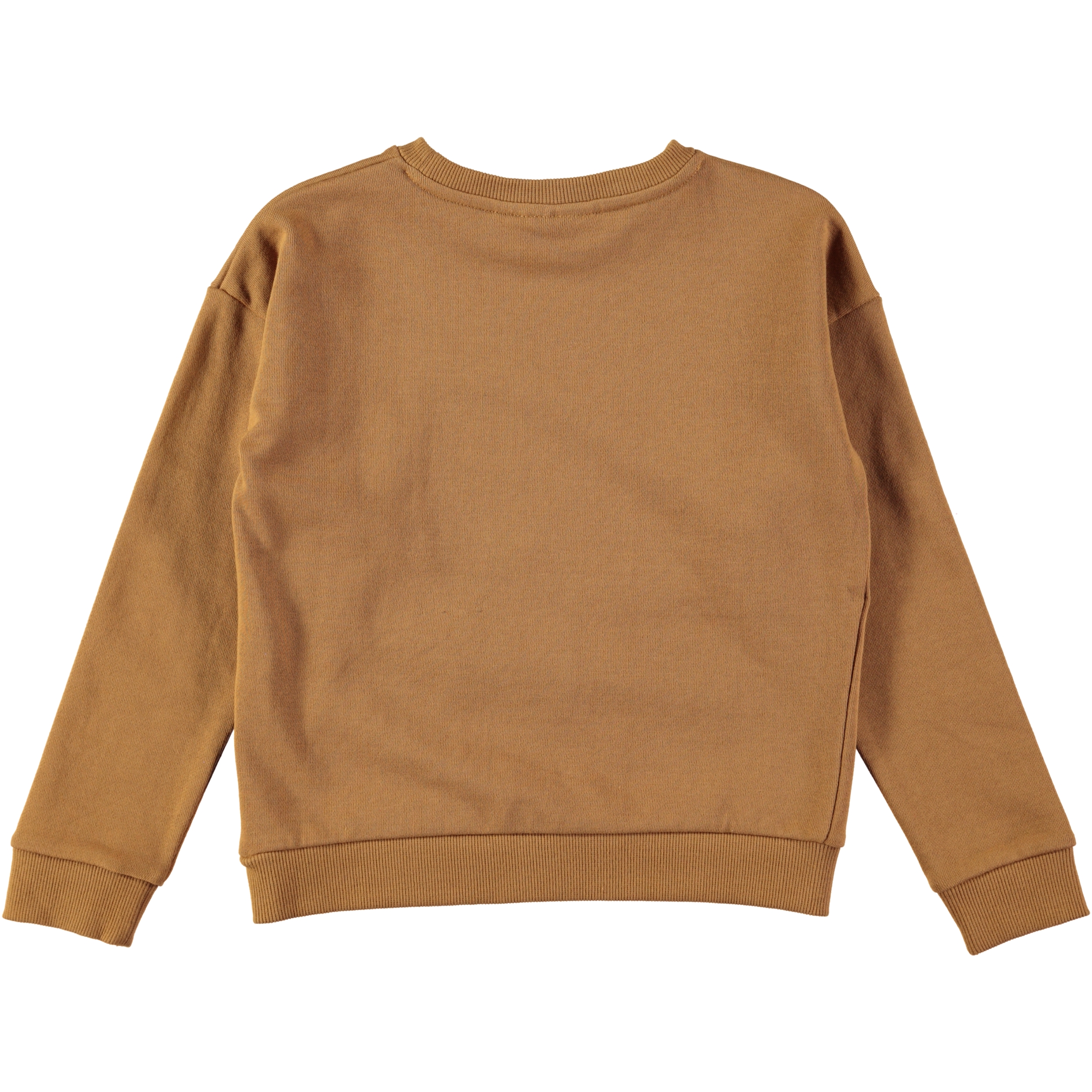 Maila Hazel Brown sweatshirt with coloured text Molo