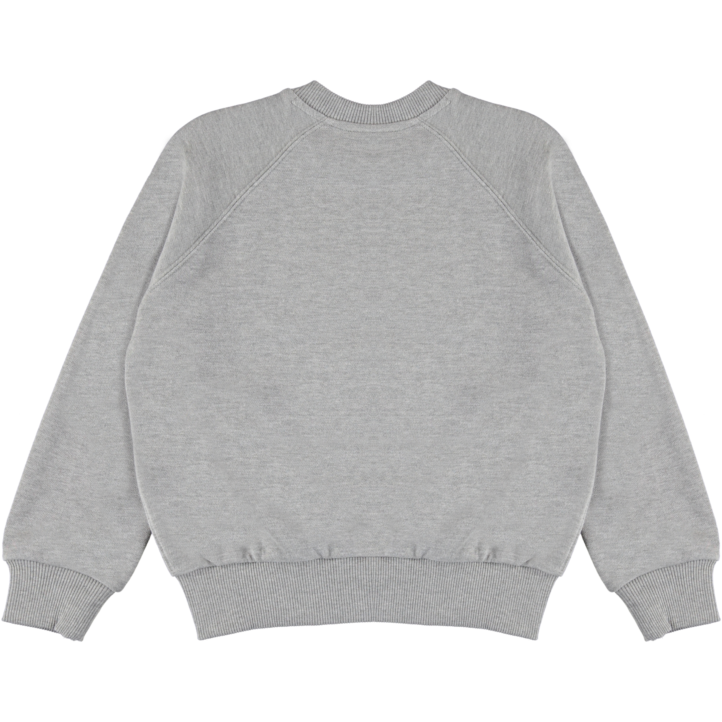 ★SLOW ACID★ Teens Sweatshirt Melange Light Grey Majana - Grey Melange - Grey sweatshirt with chinese symbol