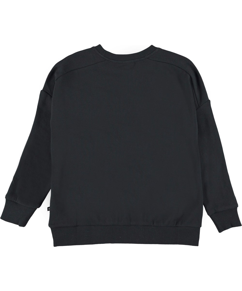 Mandy - Black - Black sweatshirt.
