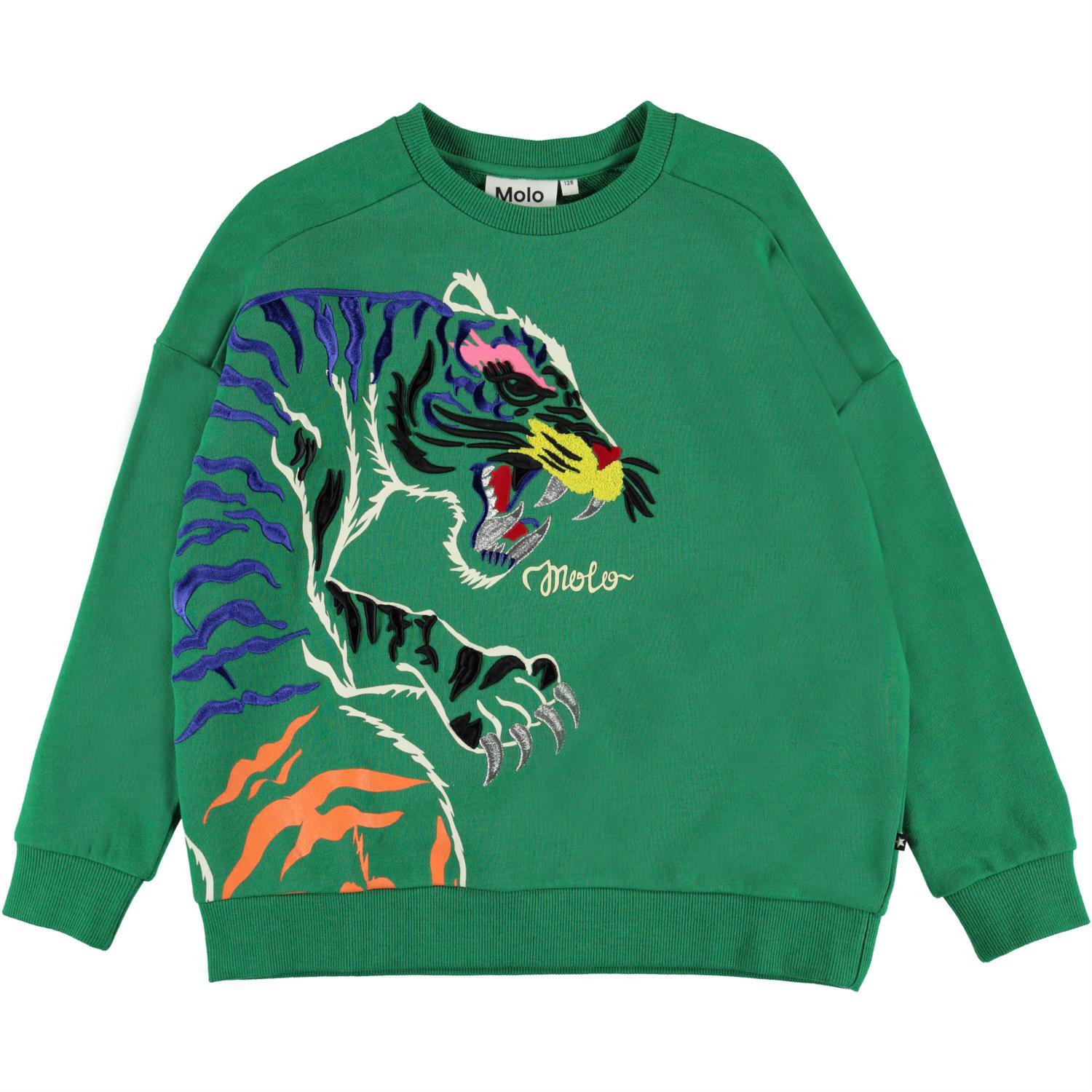 Mandy - Jungle - Green sweatshirt with 