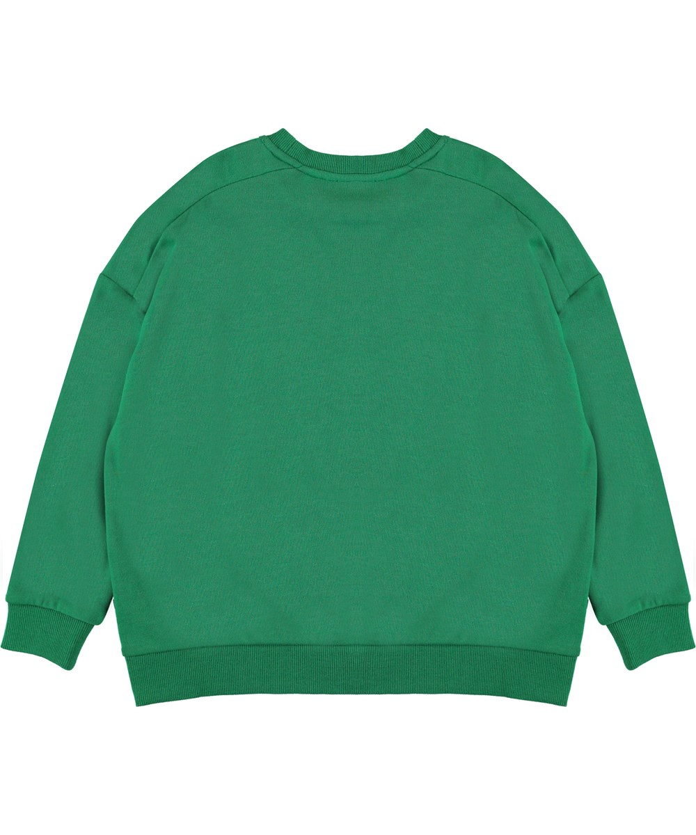 Mandy - Jungle - Green sweatshirt with tiger embroidery