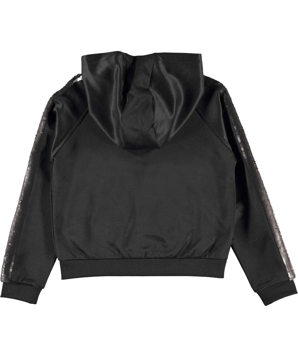 Marabeth - Black - Black track jacket with sequins