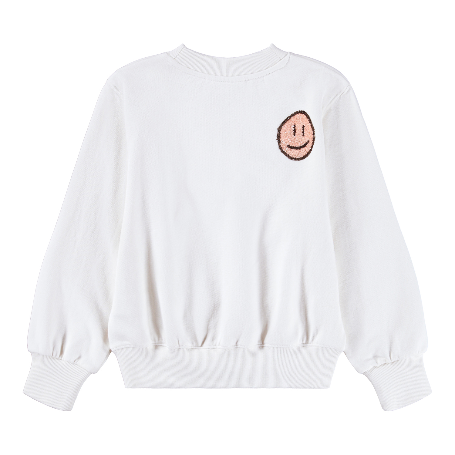 MOLO キッズ｜マルチカラー Marge スウェットシャツ Marge - Brazilian Sand - Beige sweatshirt with sequins for