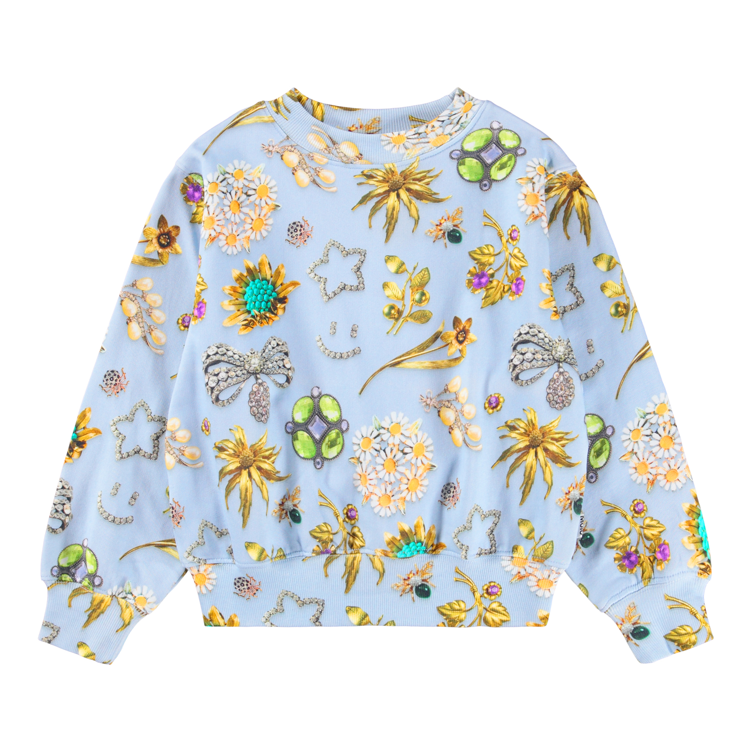 MOLO キッズ｜マルチカラー Marge スウェットシャツ Marge - Grey Melange - Oversized grey melange sweatshirt in