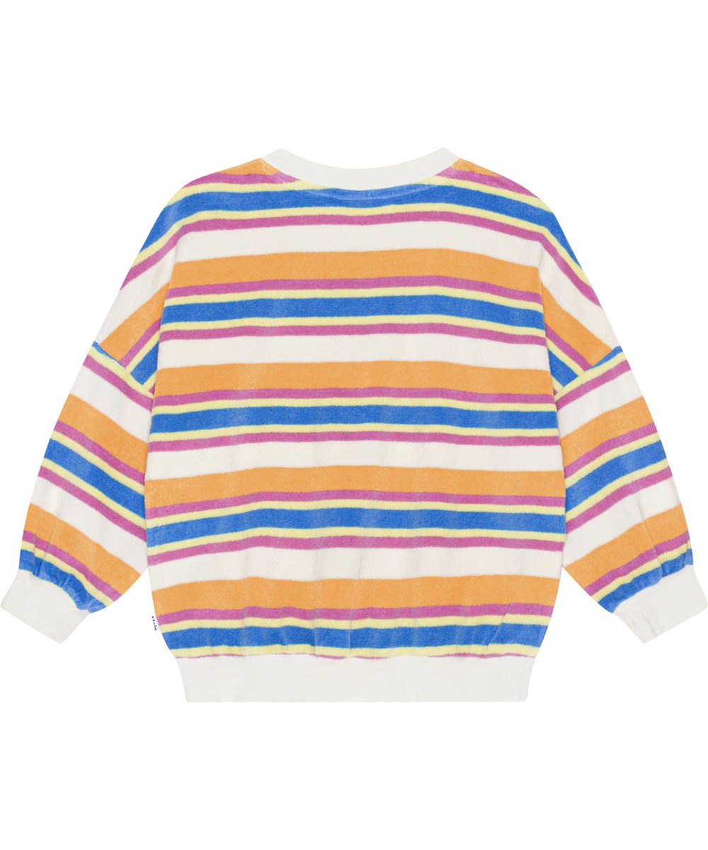 Marika - Artist Stripe - Striped jumper in soft cotton terry